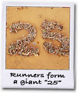 runners form a 25