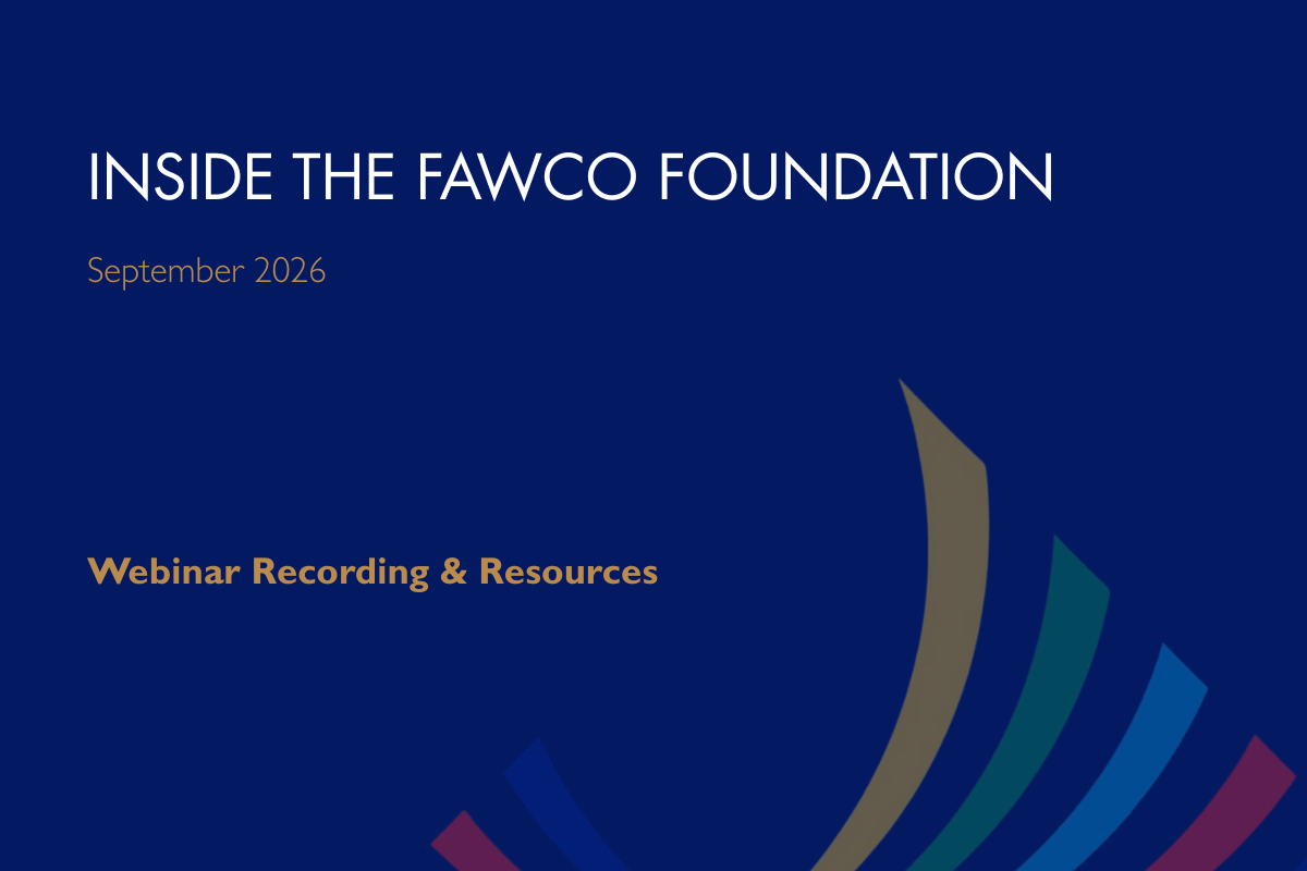 Inside the FAWCO Foundation: Webinar Recording & Resources
